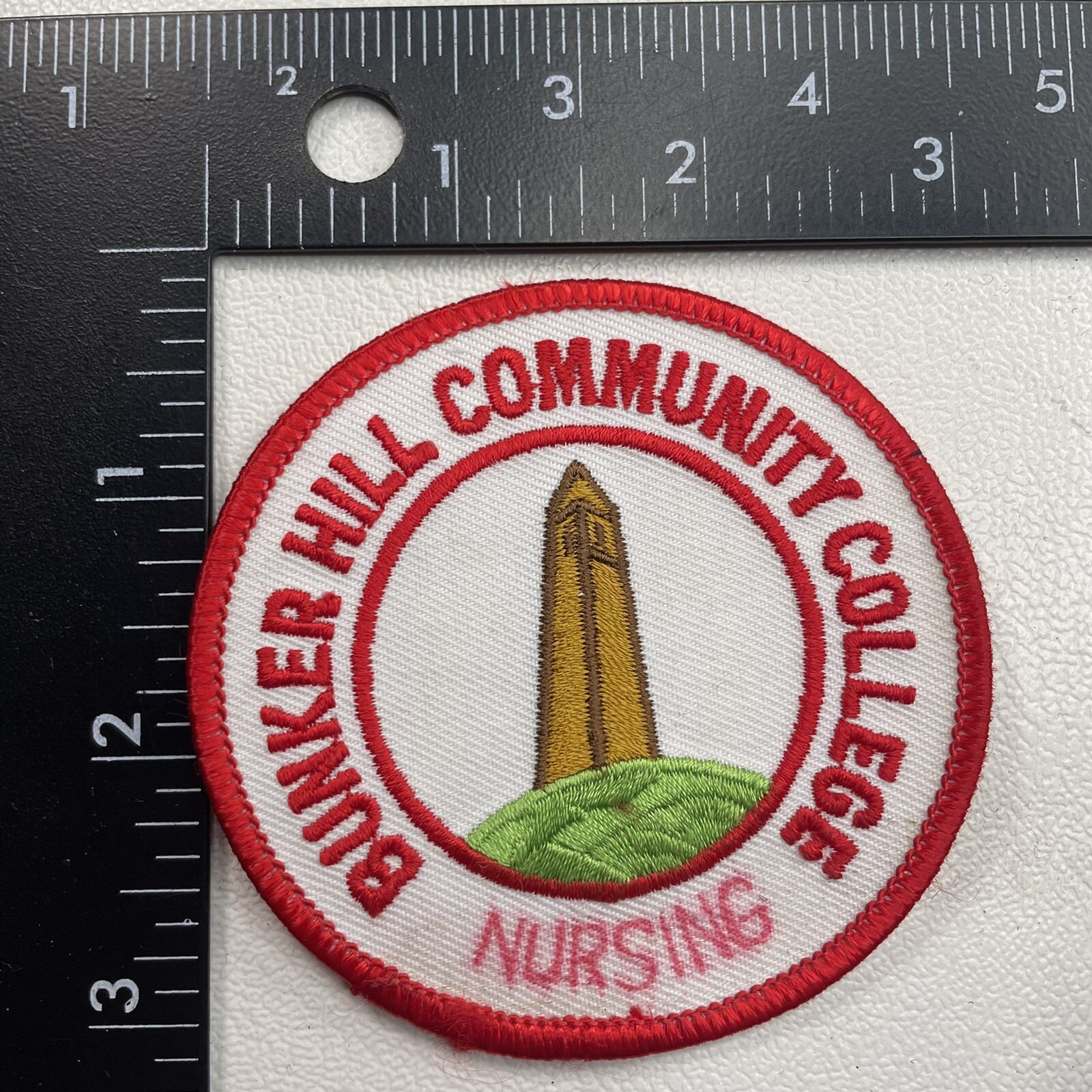 Defaced Patch As-Is-Handwritten/defaced BUNKER HILL COMMUNITY COLLEGE NURSING Patch ...
