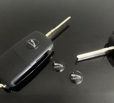 1x JAGUAR Schlüssel 14mm Aufkleber ALU Schlüssellogo Emblem Schriftzug LOGO