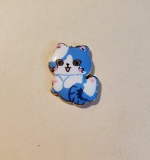 Light Blue Sitting Cat Magnetic Needle Minder Cross Stitch Embroidery