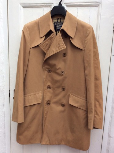 Burberrys Unisex Vintage Camel Gabardina Abrigo Chaqueta Talla 38R | eBay