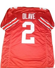 Olave Custom Stitched Football Jersey Mens Sizes 2XL-4XL Ohio State