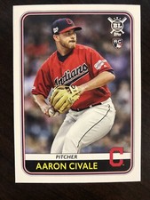 2020 Big League Base #67 Aaron Civale RC - Cleveland Indians