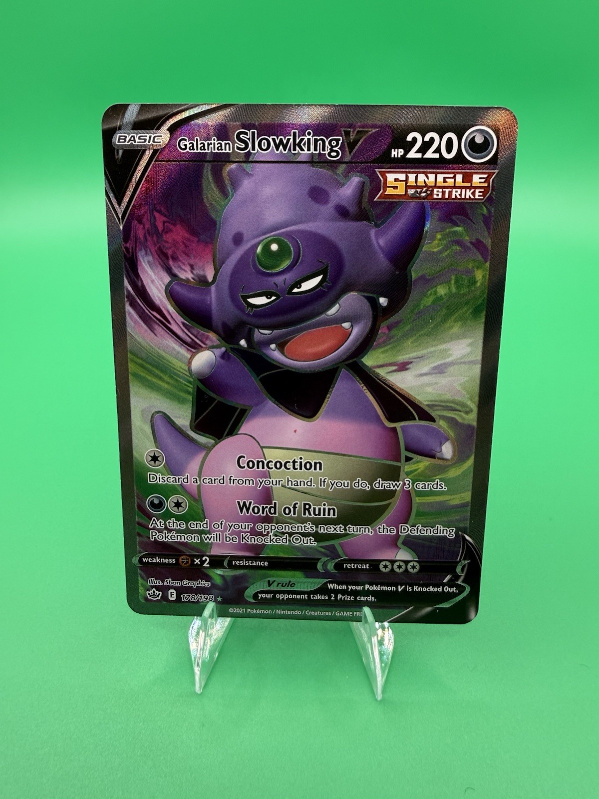 Galarian Slowking V (Full Art) 178/198 Swsh06: Sword & Shield - Chilling...