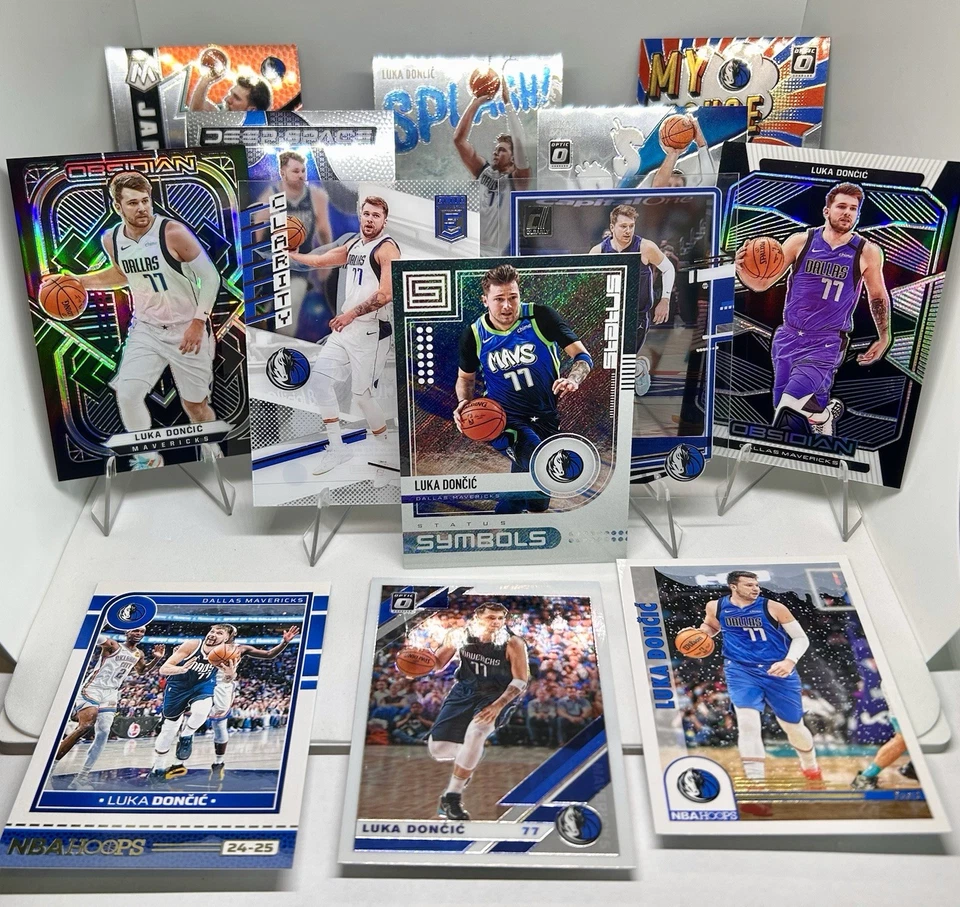 2019-25’ Panini NBA (13) ¡Lote surtido de tarjetas coleccionables base Luka Doncic! Foto 3 de 4