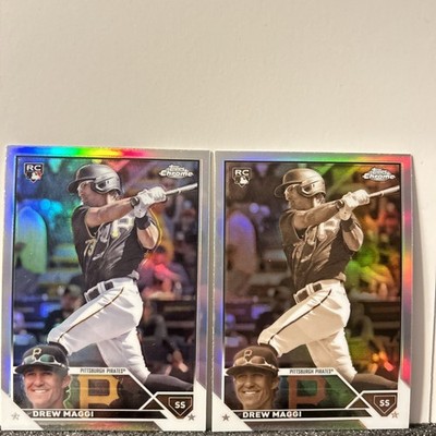Drew Maggi Pittsburgh Pirates 2023 Topps Chrome Update RC Sepia Refractor Lot