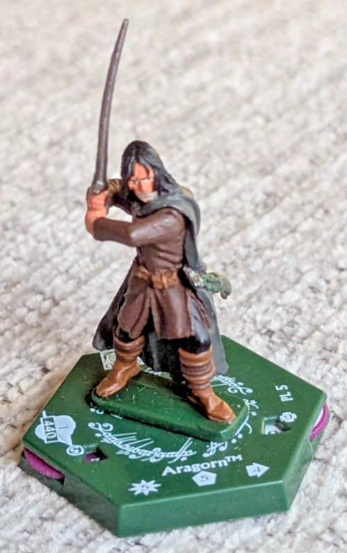 LotR Aragorn (PL5) (RARE) OOP Lord of the Rings Tradeable Miniatures Game