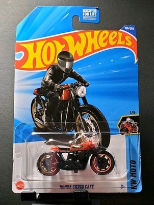 Hot Wheels 150/250 HW Moto 1/5 HONDA CB750 CAFE Motorcycle NEW on card