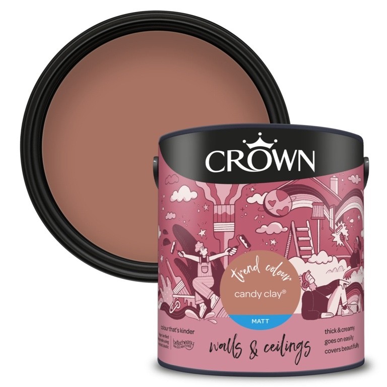 CROWN WALLS AND CEILINGS MATT CANDY CLAY 2.5L - Image 3