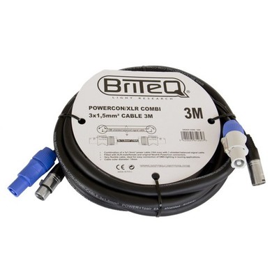 Briteq Powercon/XLR PRO Combi Cable 3 m