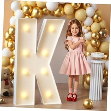 Marquee Light Up Letters, 3FT Mosaic Letters with Light for Baby 3 FT Letter K