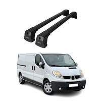 DachträGer GepäCkträGer FüR Renault Trafic II 2001-2014 GrundträGer Alu Schwarz
