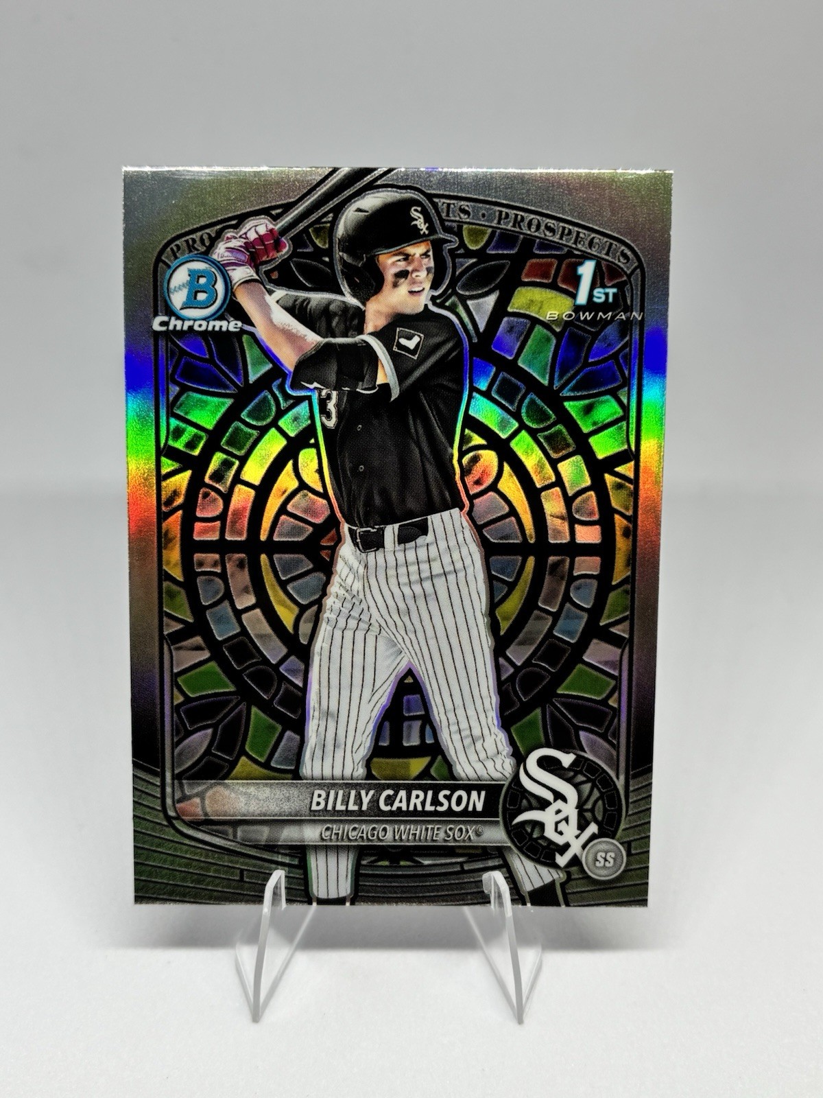 Billy Carlson 2025 Bowman Draft ETCHED IN GLASS SSP Case Hit #BDC-10
