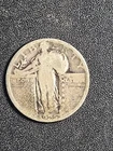 1925 U.S. Standing Liberty SILVER Quarter - Solid  GOOD stk#q32