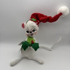 Annalee 6" Doll "Holly Berry Mouse" With Tags Christmas 2010