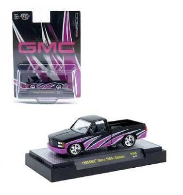 #ad M2 Machines 1:64 1989 GMC Sierra 1500 Black amp; Purple Diecast Model 31500 HS68 P2 $17.99