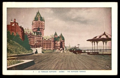 Postcard La Terrasse Dufferin - Quebec City, QC