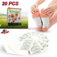 20PCS Detox Foot Pads Detoxify Patch Toxins Fit Health Care Pad Cleanse & BOX
