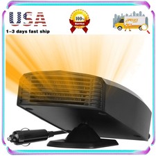 2 in 1 150W Car Heater Defroster Fan w/ 360  Rotation for Windshield Defogging