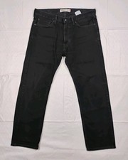 Vintage Levis 505 Straight Fit Jeans Mens 36x30 Black Denim Cotton 5 Pocket