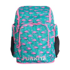 Funkita Go Flamingo! Space Case 40L Backpack - Mint Green/Pink
