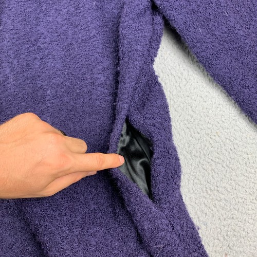 Eileen Fisher Textured Wool Jacket Womens 2X? Boucle Pockets Purple Office - Picture 12 of 14