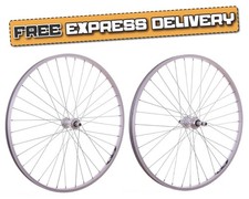 COPPIA ruote bici ibride 700c con cerchi in lega e mozzi in lega