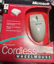Vintage Microsoft Cordless WheelMouse PS/2 Serial NEW Sealed C57-00001