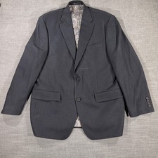 Lauren Ralph Lauren Blazer Mens 42R Gray Excellent Paisley Lining Sport Coat