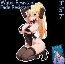 KonoSuba Darkness 3" / 5" / 7" Waifu Lewd Anime Laptop Car Sticker
