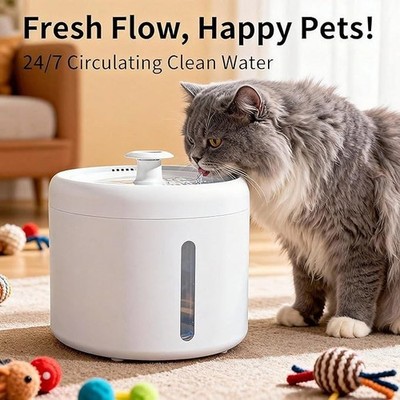 2.5L  Automatic Pet Water Fountain Dispenser For Cat And Dog Drinking Supplies