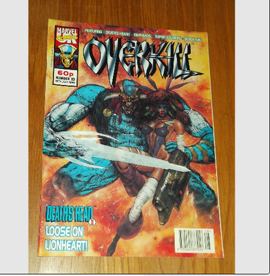 OVERKILL #33 MARVEL BRITISH MAGAZINE 16 JULY 1993 WARHEADS DEATHS HEAD II^