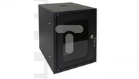 Obudowa WisząCa 10'' 6U 310X300Mm IP30 RAL9005 (Drzwi Przeszkl