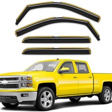 in-Channel Window Rain Guards Fit for Chevrolet Chevy Silverado/GMC Sierra 2...