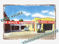 1930-45 Tommy Wilson Buick Service Texas tin sign plaque artwork prints