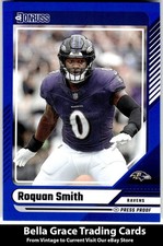 2024 Donruss Roquan Smith #28 Baltimore Ravens Press Proof Blue NFL Football