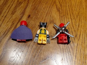 LEGO 6866 Marvel Wolverine Deadpool Minifigures Wolverine's Chopper Showdown