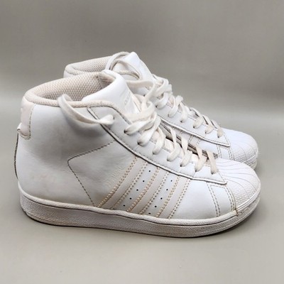 Adidas Pro Model Mid Top White Shell Toe Sneakers Youth Lace-up Classic Shoes 1