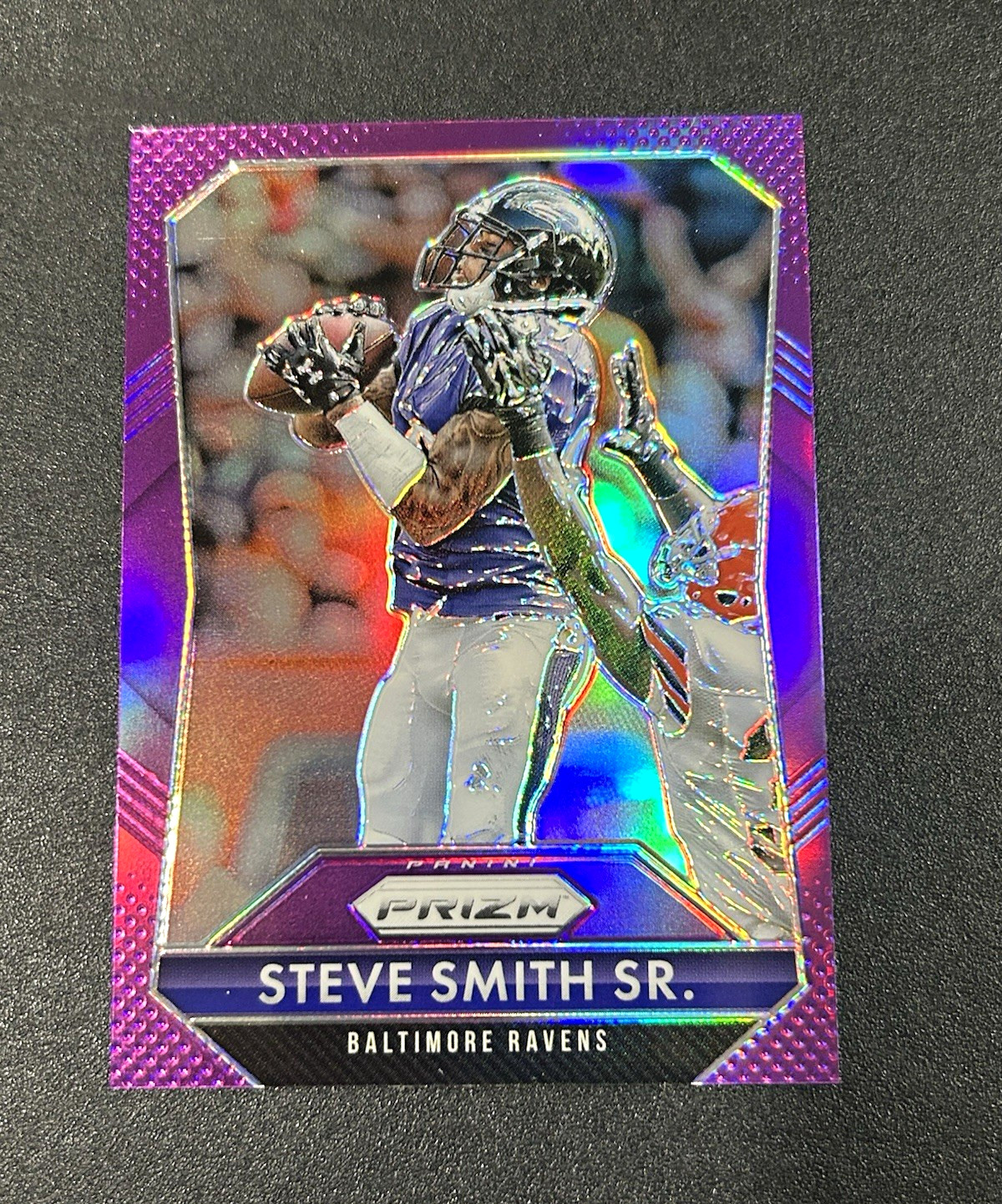 Panini 2015 Prizm Football Steve Smith Sr. Ravens Purple Prizm Holo Color Match