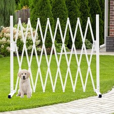 Metal Expandable Dog Gate, 9Feet, Versatile Accordion Safety Barrier, Portabl...