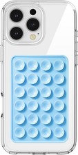 Silicone Suction Phone Case Mount, Silicon Adhesive Phone Accessory Baby Blue 
