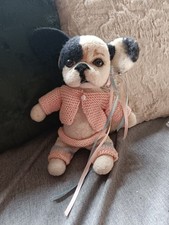 Pupazzo Bambola Cane Bulldog Francese fatto a mano