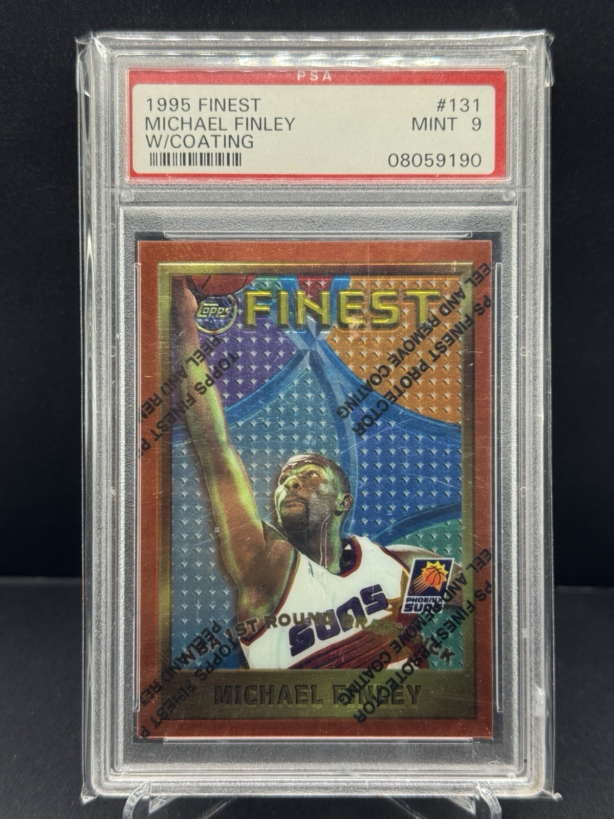 1995 Topps Finest Michael Finley #131 PSA 9