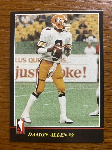1986 Jogo CFL Football Card #67 Damon Allen￼ Cal State Edmonton Eskimos NMMT RC
