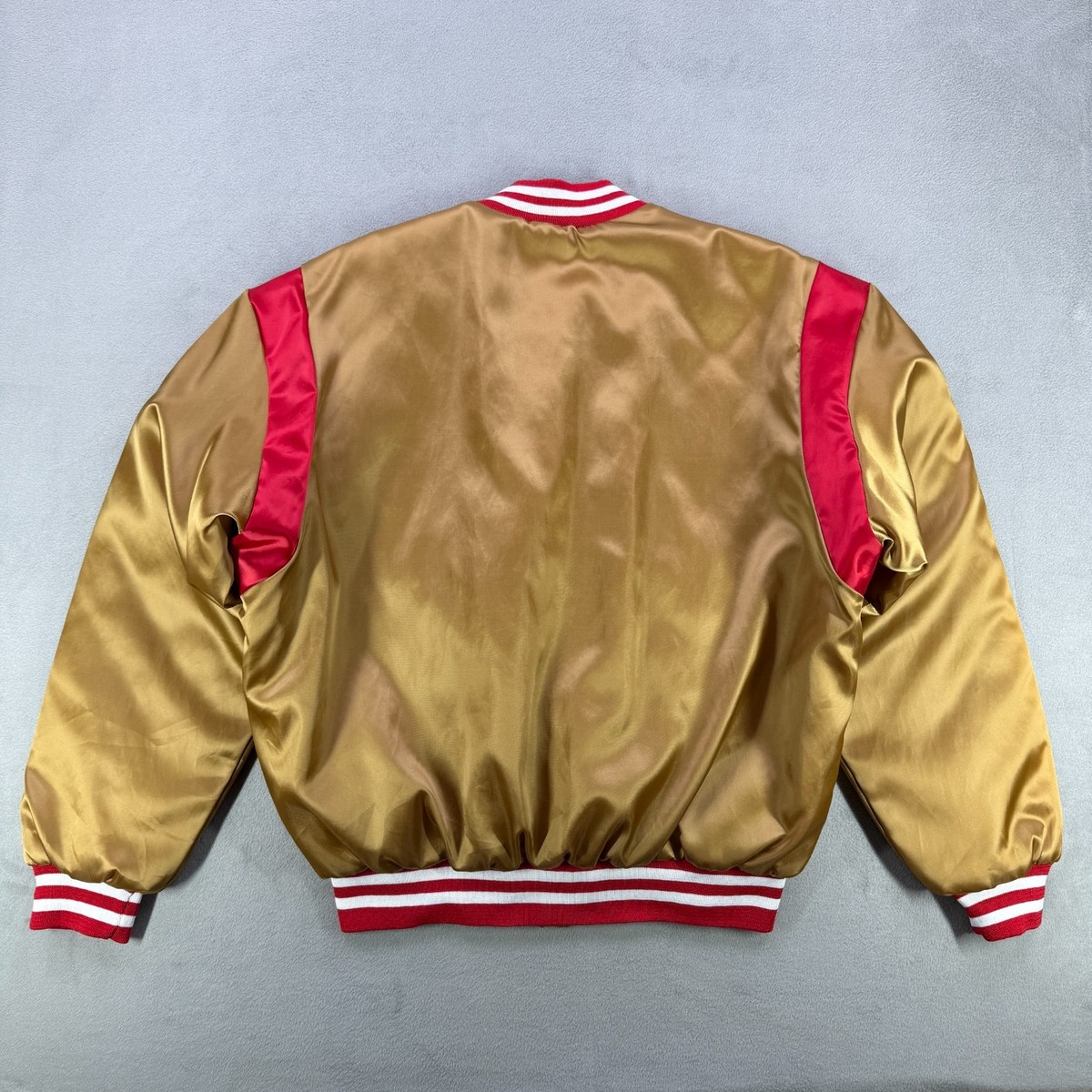VTG San Francisco 49ers Swingster Jacket Mens L Gold Owens Corning