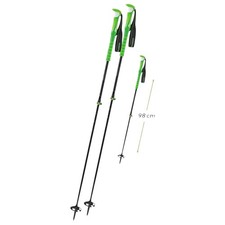 Komperdell Carbon C7 Ascent Skitourenstock Teleskopstock Wanderstock green