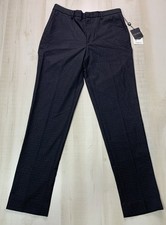 Lauren Ralph Lauren Charcoal Purple Houndstooth Slim Fit Suit Pants Boys 20 NWT