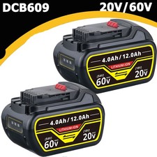 2pack 12Ah 18V/54V MAX Lithium ion Battery For 18Volt DCB609-2 FLEXVOLT DCB546V