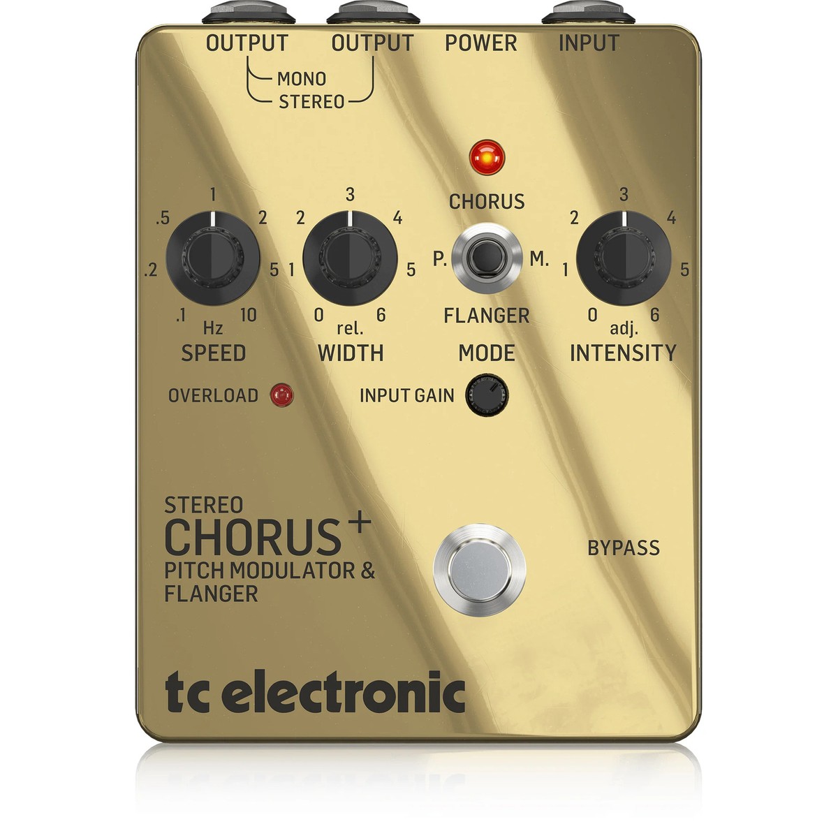 美品 tc electronic SCF GOLD／STEREO CHORUS TC Electronic SCF Gold Stereo Chorus Flanger Effects Pedal Black