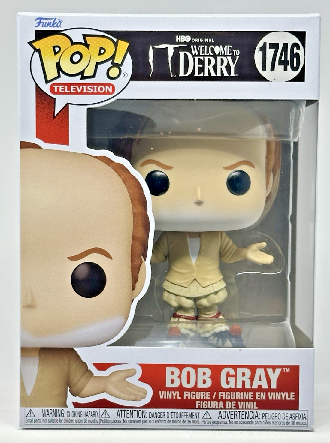 Funko Pop! IT: Welcome to Derry - Bob Gray #1746 with Premium Protector - New