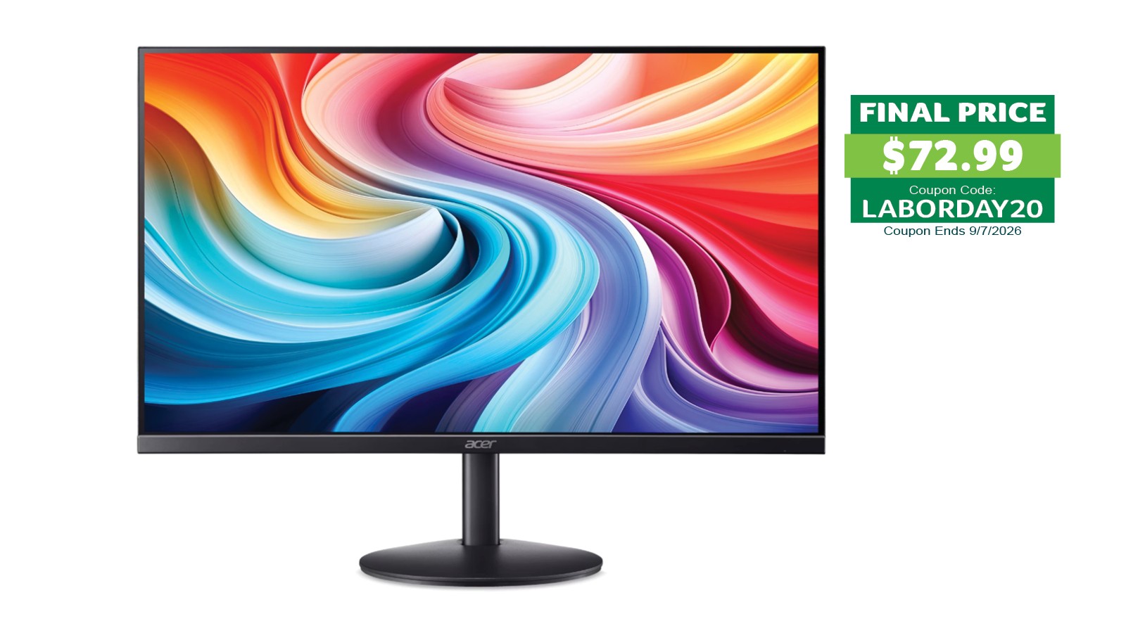 Acer EK1 27" FHD IPS Monitor 144Hz 1ms FreeSync UM.HE1AA.602 Refurbished